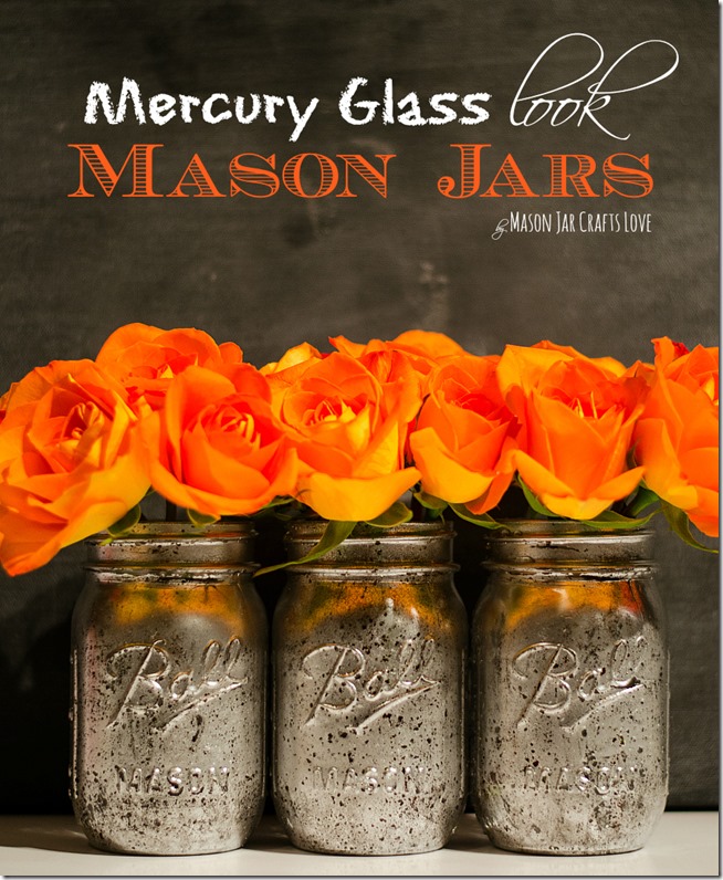 Mercury Glass Mason Jar DIY Tutorial 