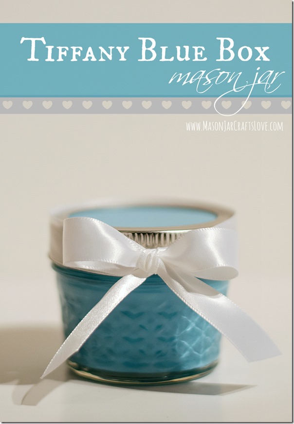How To Make A Unique Mason Jar Bank For A Wonderful Gift - Pillar Box Blue