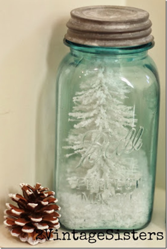 DIY Mason Jar Sugar Snow Globe - Create A Winter Wonderland With