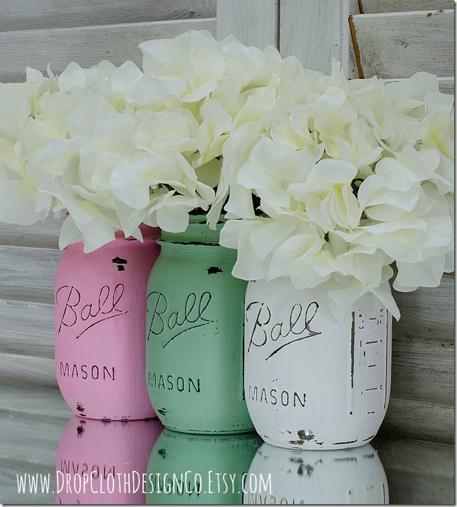 pink-green-white-painted-mason-jars-3
