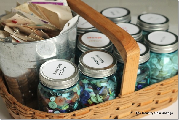 organizing buttons with mason jars-001