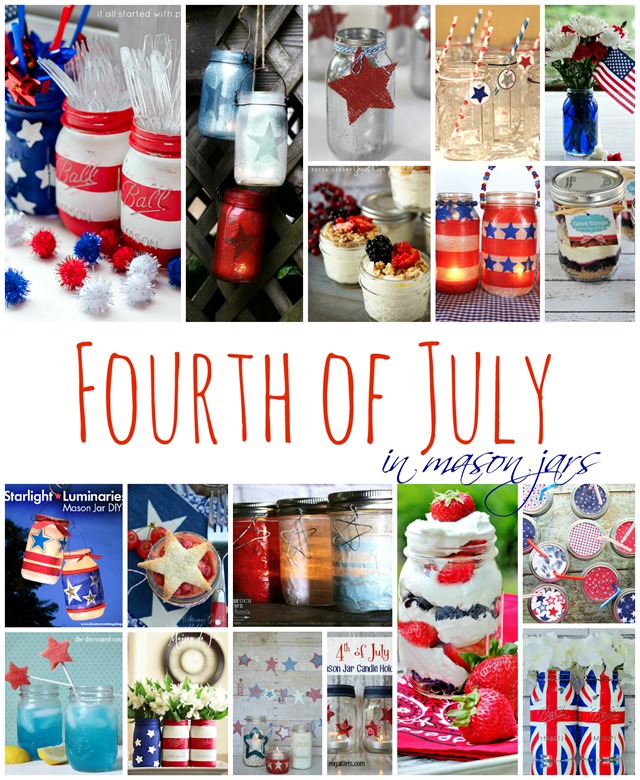 Fourth of July Mason Jars