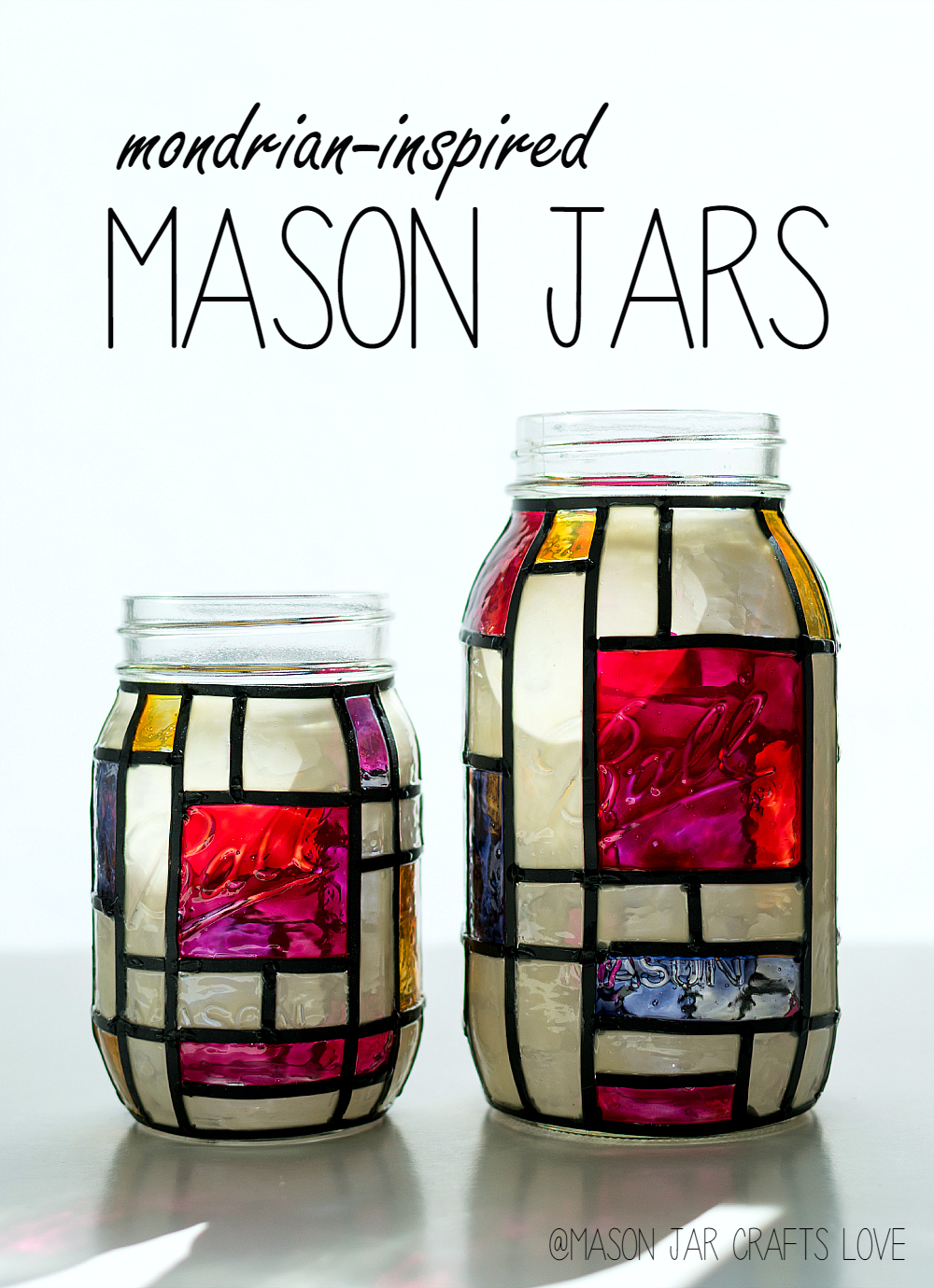 mason jar crafts stained glass mason jar
