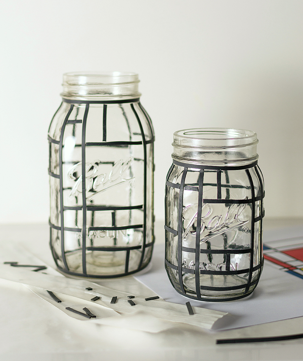 mason jar craft ideas: stained glass jars