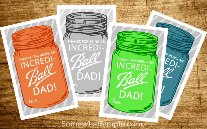 Free Printable Father's Day Gift Tags: Mason Jar Gift Tags