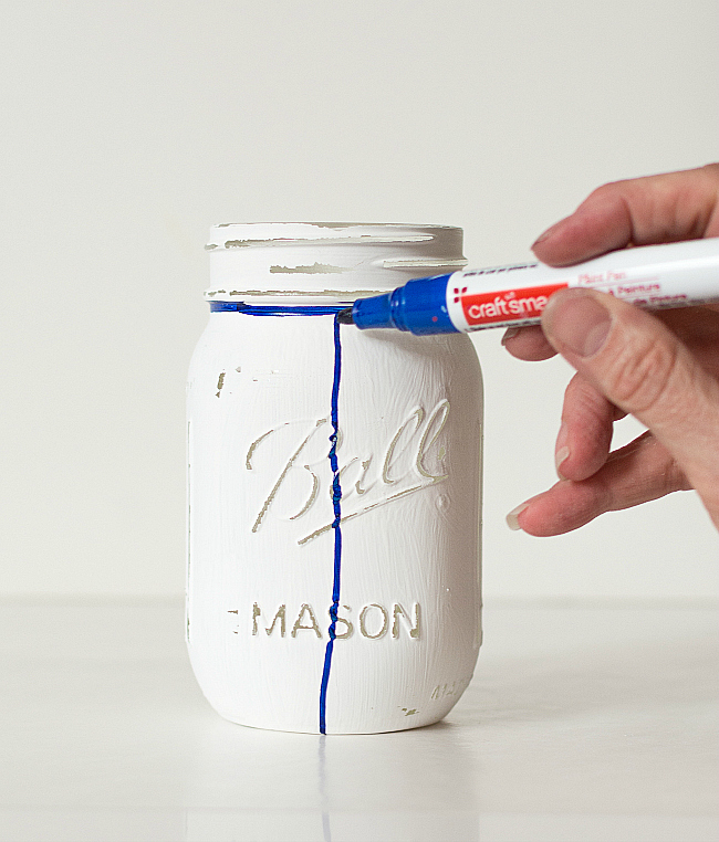 Mason Jar Crafts: Baseball Mason Jar Idea