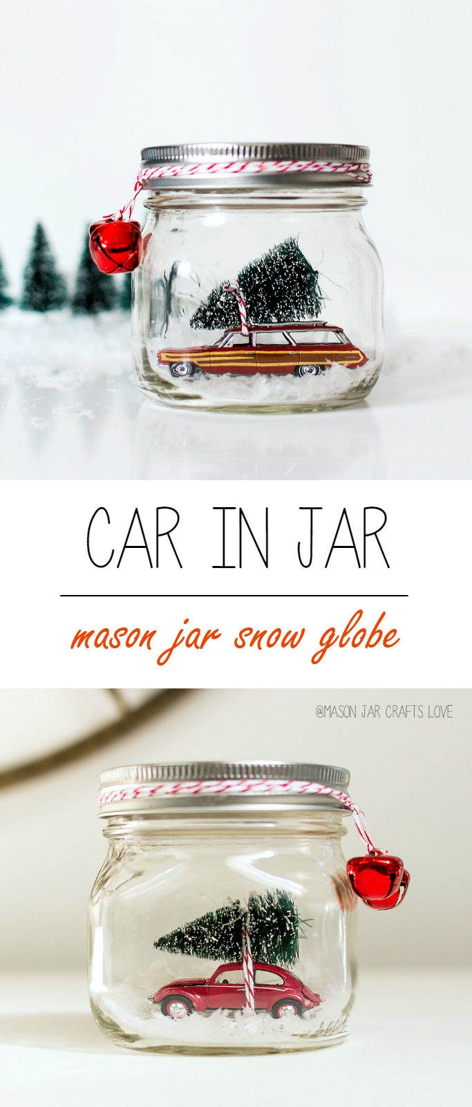 Car in Jar Snow Globe