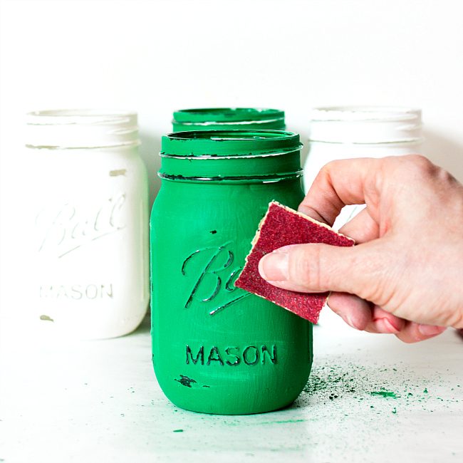Painted Shamrock Mason Jars: Mason Jar Craft Ideas for St. Patrick's Day