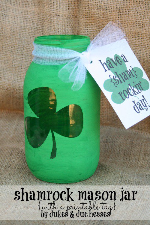 Mason Jar Craft Ideas for St. Patrick's Day