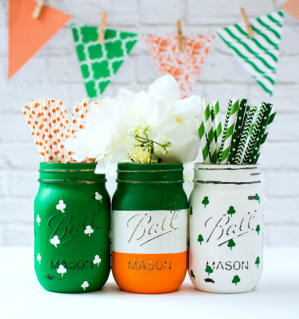 Mason Jar Crafts for St. Patrick's Day