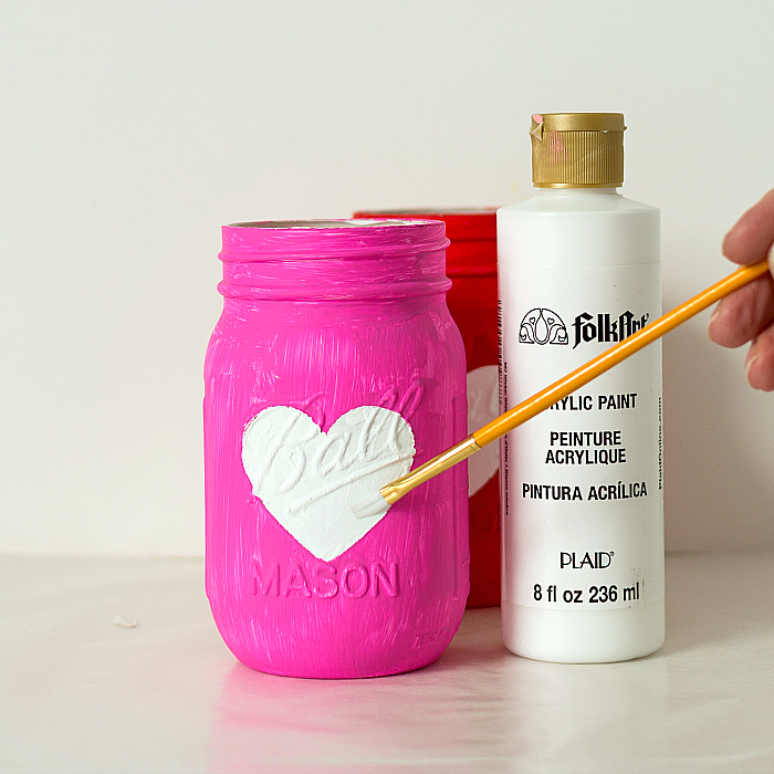 Mason Jar Craft - Heart Jar Craft