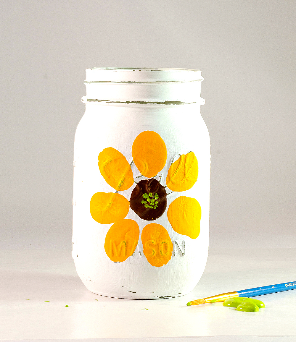 Mason Jar Craft Ideas for Kids - Paint Flowers