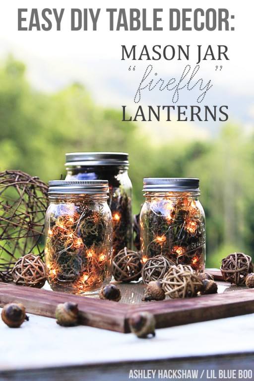 Mason Jar Fall Lanterns