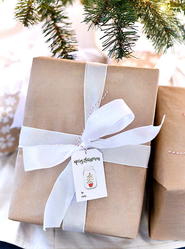 Mason Jar Christmas Gift Tags