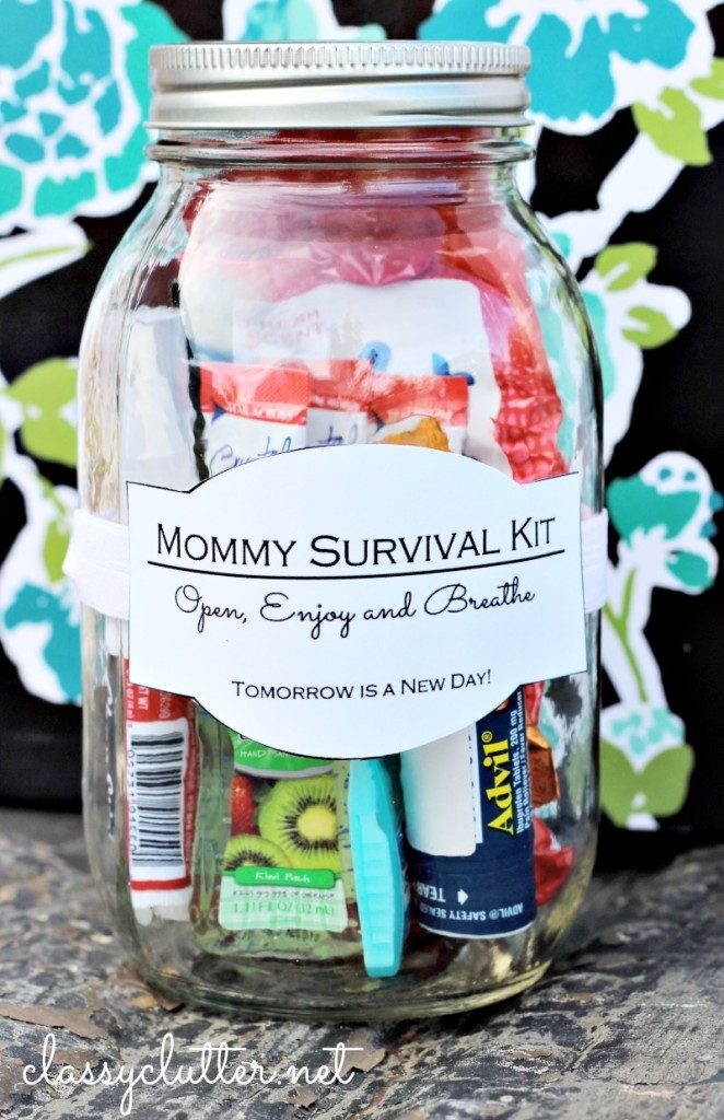 Mother S Day Gift Ideas Survival Kit Mason Jar Crafts Love