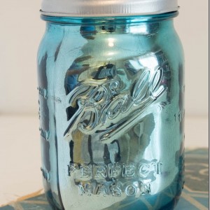 painted mason jar