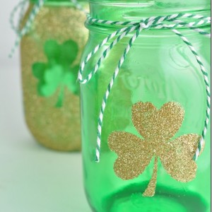 mason jar craft idea for St. Patrick's Day