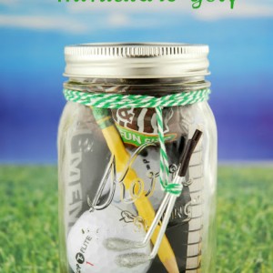 Father's Day Gift Idea: Mason Jar Golf Gift