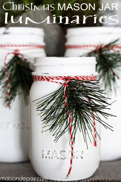 Mason Jar Luminaries - Mason Jar Crafts Love