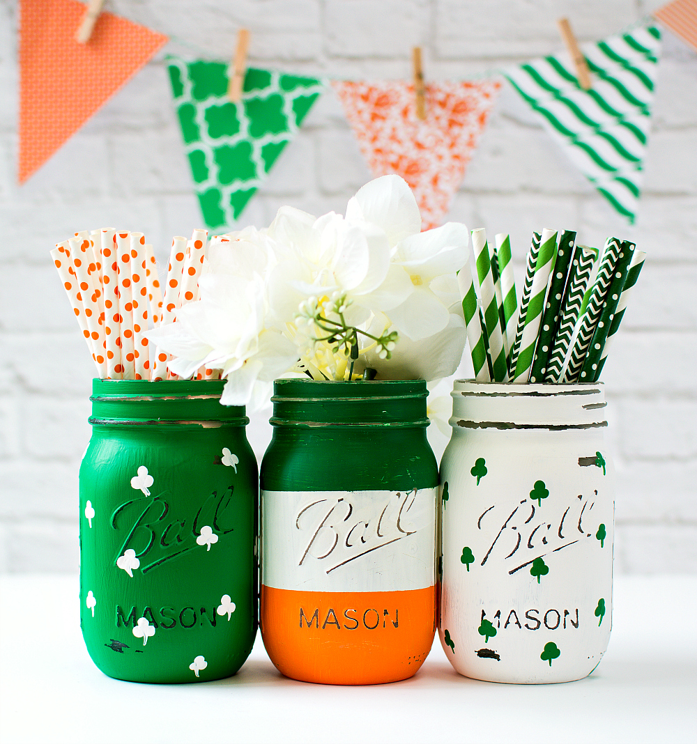 Mason Jar Crafts for St. Patrick's Day