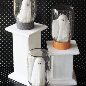 Ghosts in Jars Halloween Craft