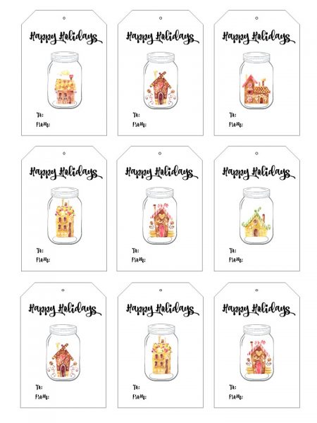 Mason Jar Christmas ... and Holiday ... Gift Tags - Mason Jar Crafts Love