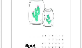 May Calendar Page Printable