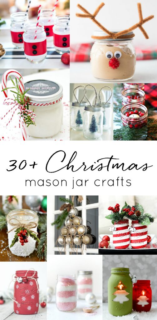 Christmas Mason Jar Craft Ideas - Mason Jar Crafts for Christmas - Mason Jar Holiday Crafts - Mason Jar Gift Ideas