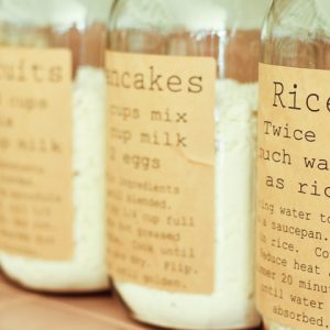 Pantry Labels with Recipes - Organizing Pantry with Mason Jars - Mason Jar Storage and Organization