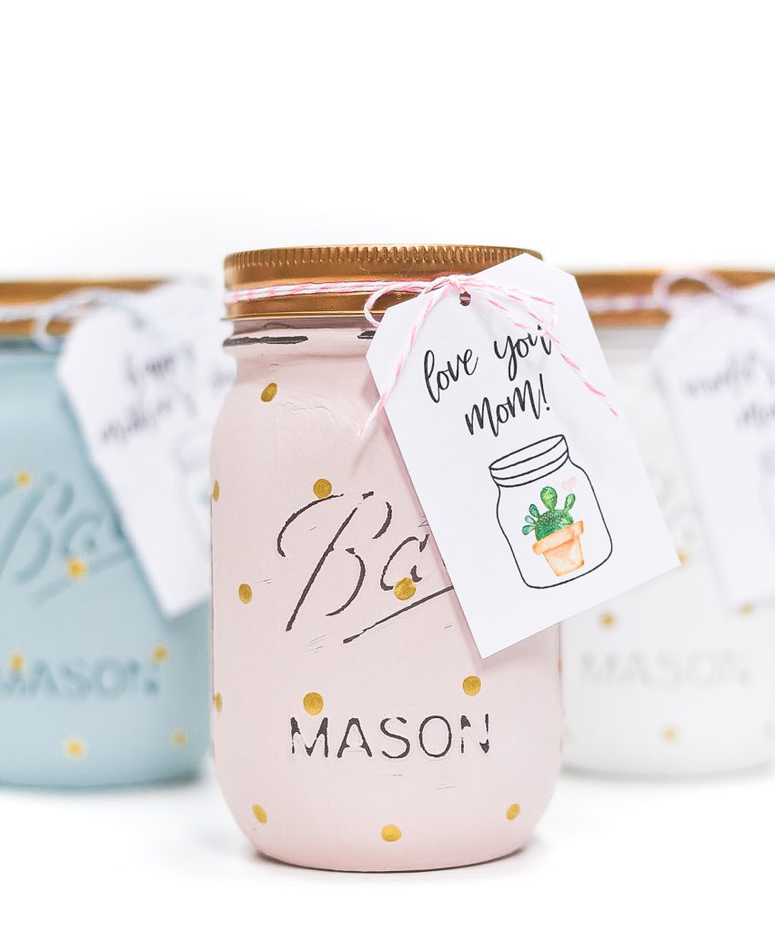 Mother's Day mason jar gift tag printable. Free printable for Mother's Day. Gift tag free printable. Mason jar printable. Mother's Day gift ideas.