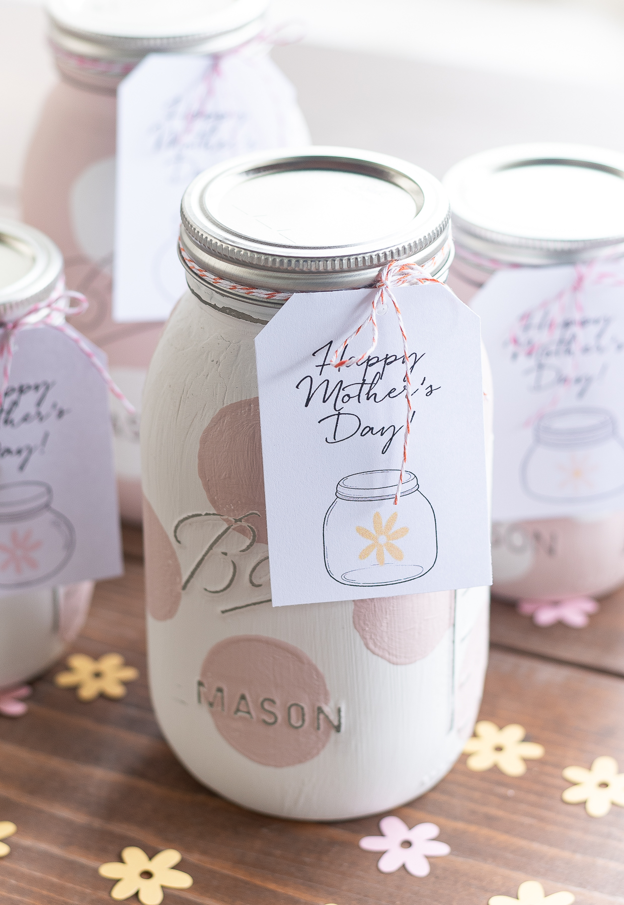 Mother's Day Gift Tag Free Printable - Mason Jar Gift Tag for Mother's Day - Free Printable Mother's Day Gift Tags