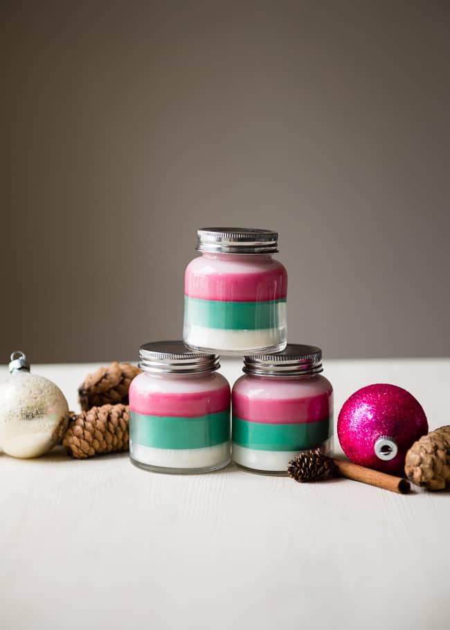 Layered Scents Holiday Candle in Jars. Christmas Candles in Mason Jars. Mason Jar Candle Ideas for Holidays. Easy Christmas Candle DIY Ideas. How to Make a Holiday Candle with Mason Jars. Mason Jar Crafts for Kids for Christmas. Winter Crafts with Mason Jars. Mason Jar Luminaries for the Holidays. Decorating for the Holidays with Mason Jars.