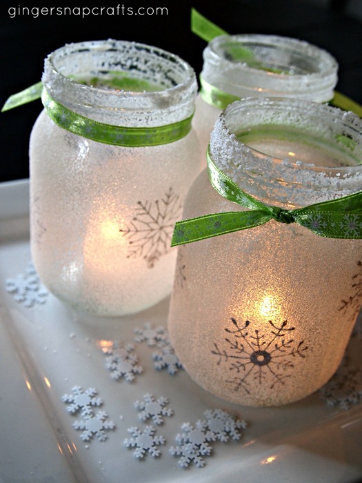 Snowy Snowflake Epsom Salt Mason Jar Votives. Christmas Candles in Mason Jars. Mason Jar Candle Ideas for Holidays. Easy Christmas Candle DIY Ideas. How to Make a Holiday Candle with Mason Jars. Mason Jar Crafts for Kids for Christmas. Winter Crafts with Mason Jars. Mason Jar Luminaries for the Holidays. Decorating for the Holidays with Mason Jars.