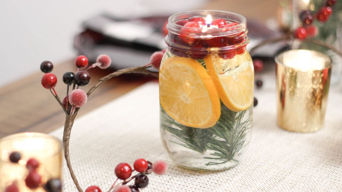 Christmas Oil Candle in Mason Jar. Christmas Candles in Mason Jars. Mason Jar Candle Ideas for Holidays. Easy Christmas Candle DIY Ideas. How to Make a Holiday Candle with Mason Jars. Mason Jar Crafts for Kids for Christmas. Winter Crafts with Mason Jars. Mason Jar Luminaries for the Holidays. Decorating for the Holidays with Mason Jars.