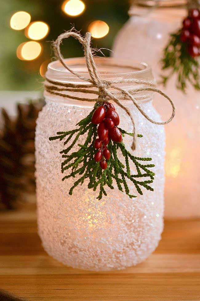 Epsom Salt Mason Jar Luminary DiY. Christmas Candles in Mason Jars. Mason Jar Candle Ideas for Holidays. Easy Christmas Candle DIY Ideas. How to Make a Holiday Candle with Mason Jars. Mason Jar Crafts for Kids for Christmas. Winter Crafts with Mason Jars. Mason Jar Luminaries for the Holidays. Decorating for the Holidays with Mason Jars.