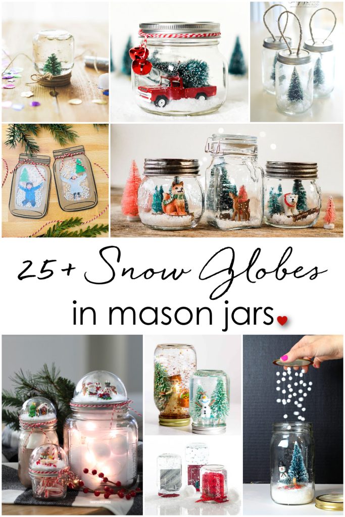Mason Jar Snow Globe Craft Ideas. Bottle Brush Trees in Mason Jar Snow Globes. How to Make a Snow Globe in a Jar. Kids Craft Ideas for Christmas with Mason Jars. Gift Ideas in Mason Jars. Winter Crafts Ideas with Snow Globes. Mason Jar Crafts for Christmas.