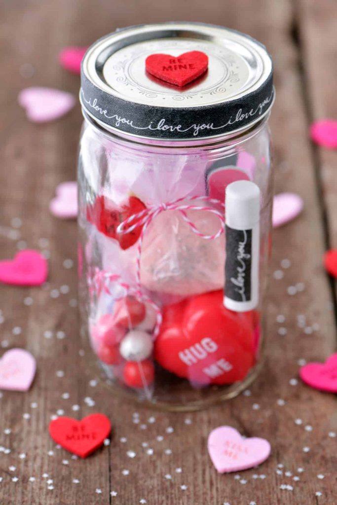 Spa in a Jar Valentine Gift. Valentine Mason Jar Crafts. Mason Jar Valentine's Day Craft Ideas. Gift Ideas in Mason Jars for Valentine's Day. 55+ Valentine Jar Crafts & More