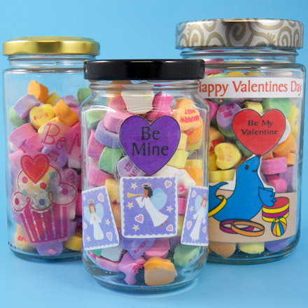 Valentine's Mason Jar Crafts for Kids - Kid's Crafts Ideas for Valentine's Day with Mason Jars.