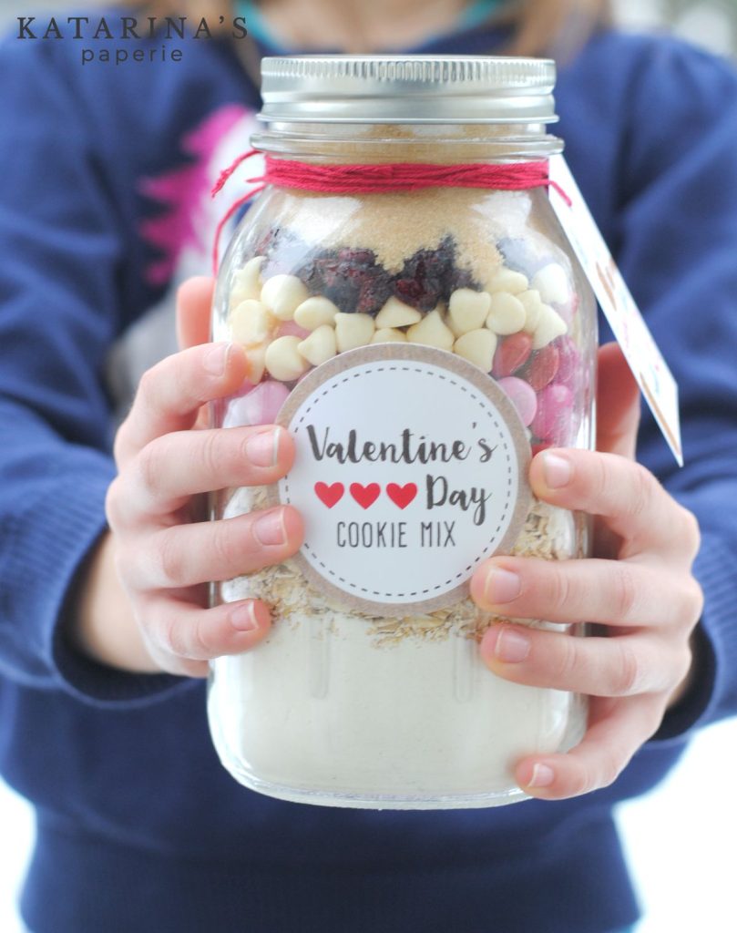 Valentine's Day Cookie Mix Gift in Mason Jar. Valentine Mason Jar Crafts. Mason Jar Valentine's Day Craft Ideas. Gift Ideas in Mason Jars for Valentine's Day. 55+ Valentine Jar Crafts & More