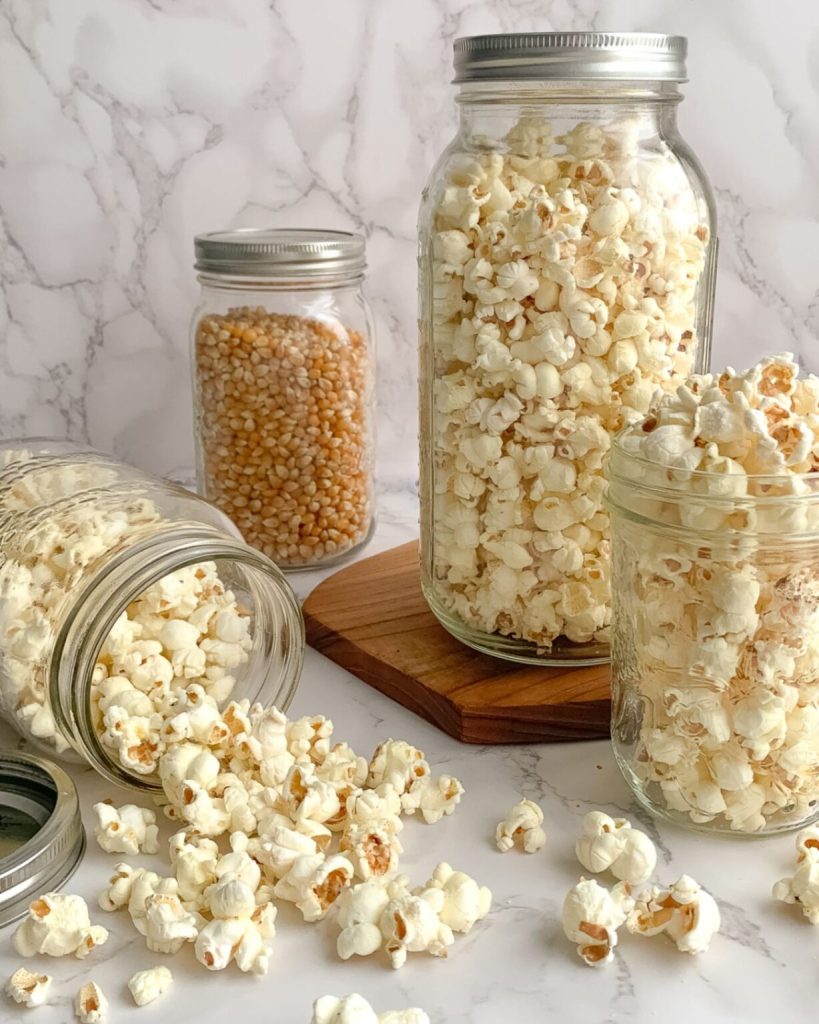 Popcorn in Mason Jars. Popcorn Recipe Ideas for National Popcorn Day. Dairy Free Air Popped Popcorn How To. Gourmet Popcorn Recipes. Popcorn Mason Jar Gift Ideas. Popcorn Mason Jar Wedding Favor Ideas.