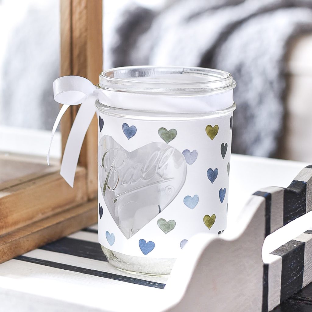 Easy heart cut-out Valentine's Votive kid's craft. Valentine's Mason Jar Crafts for Kids - Kid's Crafts Ideas for Valentine's Day with Mason Jars.