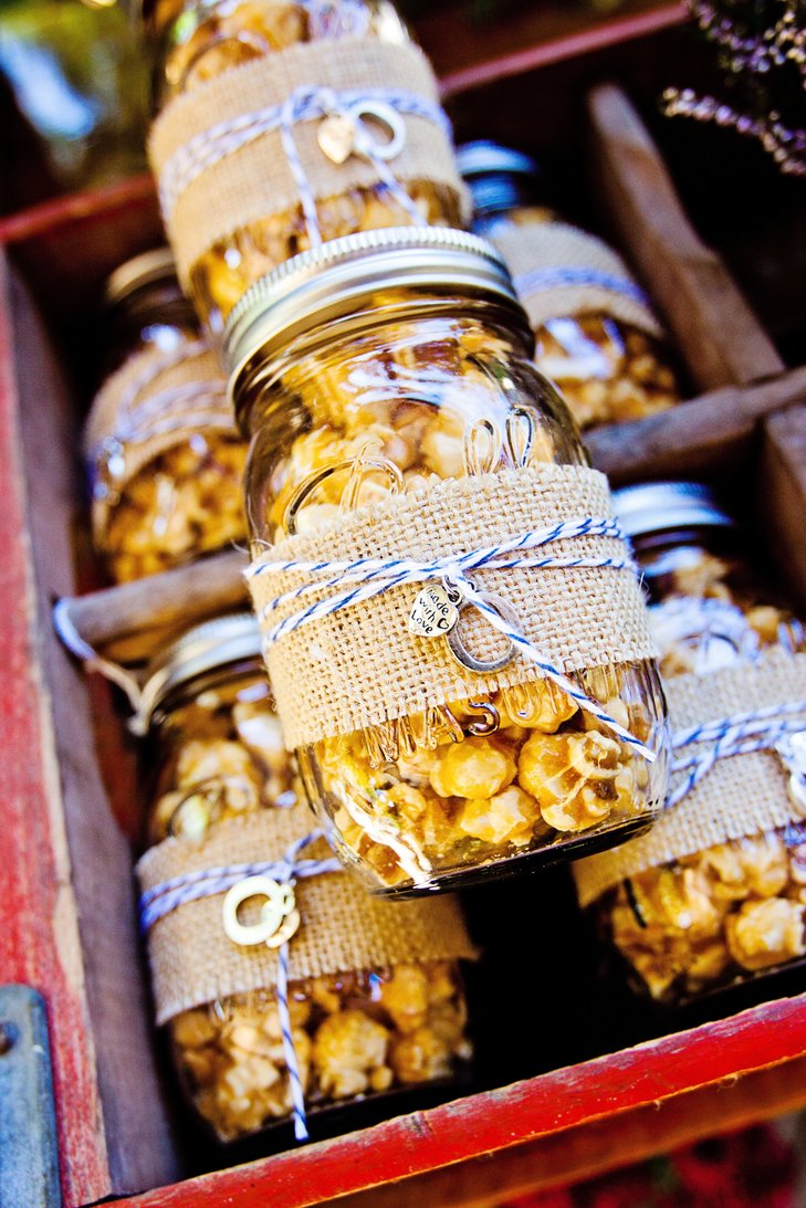 Popcorn in Mason Jars. Popcorn Recipe Ideas for National Popcorn Day. Caramel Popcorn in Mason Jars Wedding Favors. Gourmet Popcorn Recipes. Popcorn Mason Jar Gift Ideas. Popcorn Mason Jar Wedding Favor Ideas.