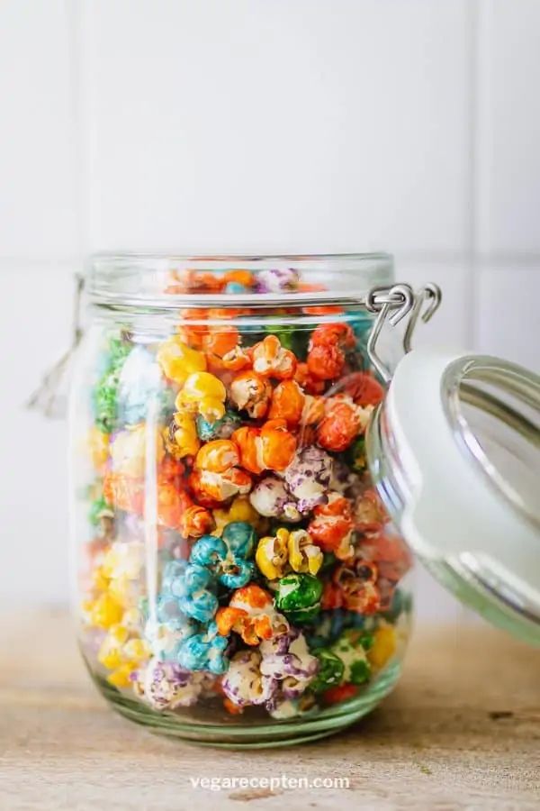 Popcorn in Mason Jars. Popcorn Recipe Ideas for National Popcorn Day. Rainbow Popcorn in Jar. Gourmet Popcorn Recipes. Popcorn Mason Jar Gift Ideas. Popcorn Mason Jar Wedding Favor Ideas.