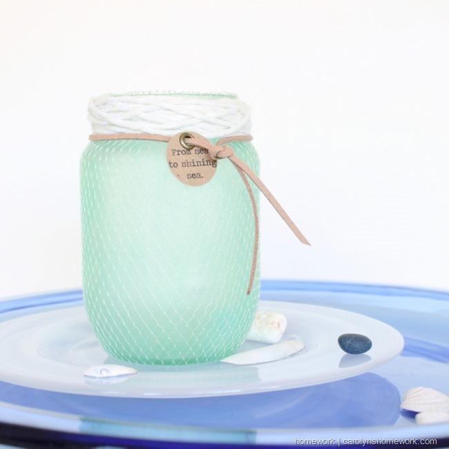 Faux Sea Glass Mason Jar Craft. Summer Mason Jar Crafts. Kid's Craft for Summer with Mason Jars. Coastal Mason Jar Ideas. Painted Mason Jars for Summer. Mason Jar Planters. Twine Wrapped Mason Jar Crafts. Firefly Mason Jars. Mason Jar Votives for Summer.